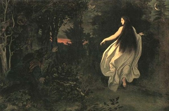 Moritz Ludwig von Schwind Apparition in the Forest
